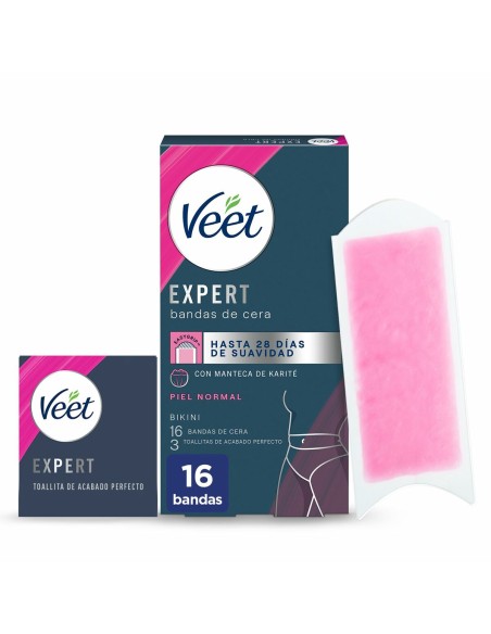 Body Hair Removal Strips Veet Expert Bikini (16 Units)