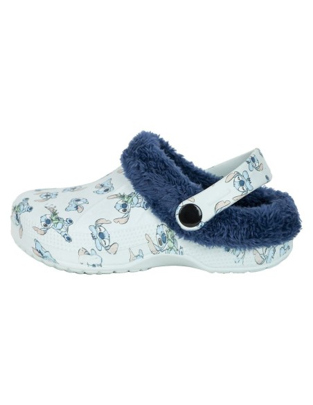 House Slippers Stitch Light Blue
