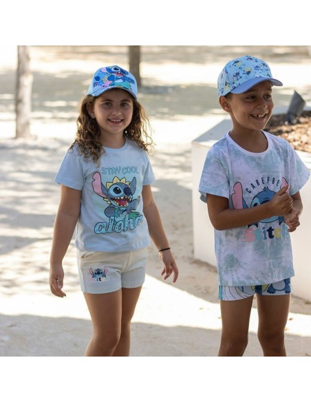 Children's Pyjama Stitch Light Blue