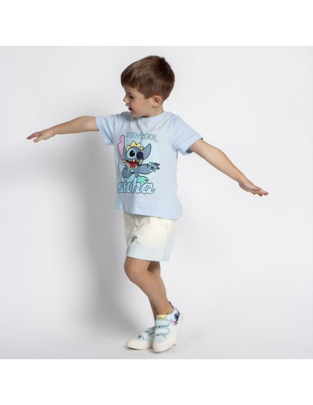 Children's Pyjama Stitch Light Blue
