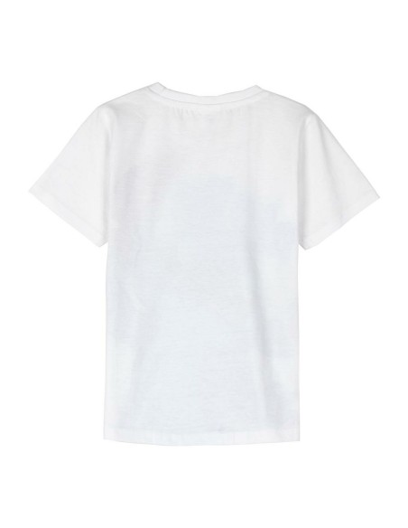 Child's Short Sleeve T-Shirt Stitch White