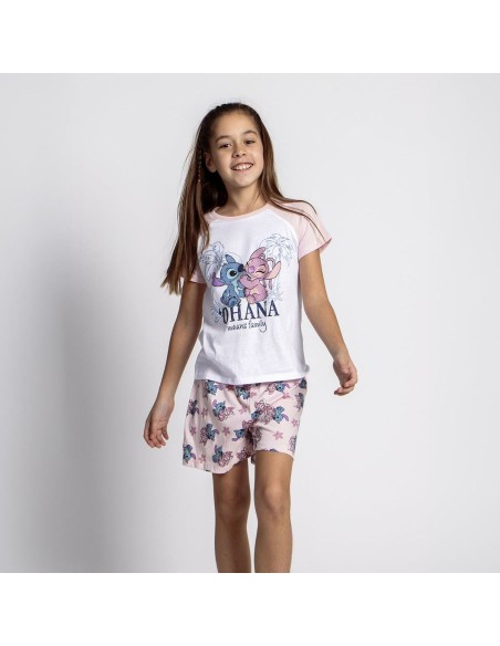Children's Pyjama Stitch Pink