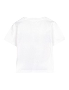 Child's Short Sleeve T-Shirt Stitch White 2