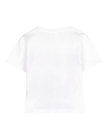 Child's Short Sleeve T-Shirt Stitch White