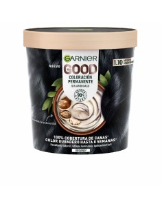 Permanent Colour Creme Garnier Good Nº 1.10 Negro Midnight 217 ml Ammonia-free