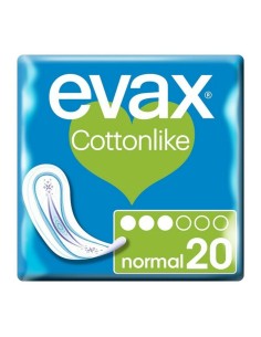 Normal sanitary pads without wings Evax Cottonlike (20 uds) 20 Units