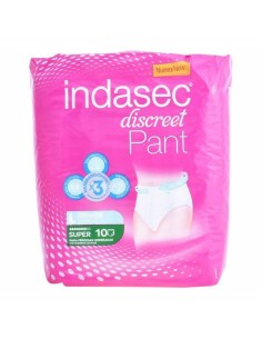 Incontinence Nappies Pant Super Talla Grande Indasec 3821866 (10 uds)