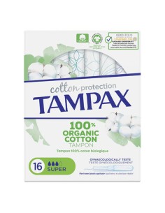 Super Tampons ORGANIC Tampax Tampax Organic Super (16 uds) 16 Units