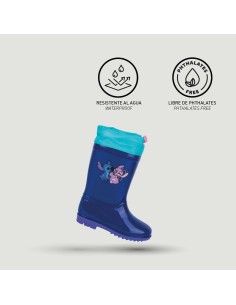 Children's Water Boots Stitch Blue 2