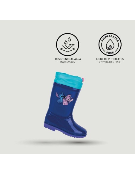 Children's Water Boots Stitch Blue