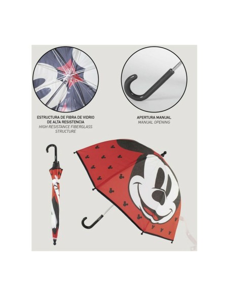 Umbrella Mickey Mouse Red (Ø 71 cm)