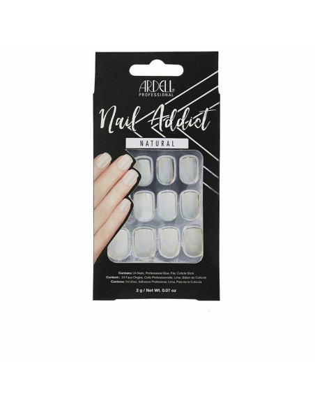 False nails Ardell Nail Addict Natural Squared (24 pcs)