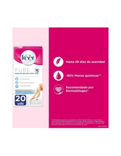 Body Hair Removal Strips Veet Sensitive skin 20 Units 2