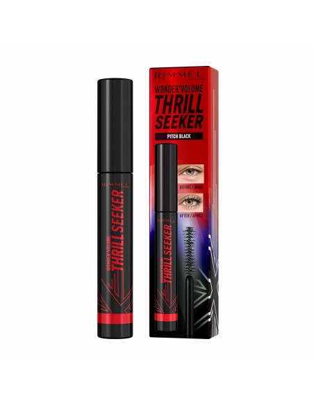 Mascara Rimmel London Volume Thrill Seeker Nº 004 Pitch Black 8 ml