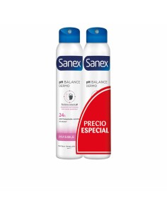 Spray Deodorant Sanex Invisible 2 Units 200 ml