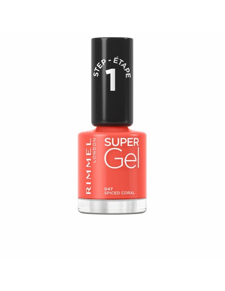 nail polish Rimmel London Super Gel Nº 047 Spiced coral 12 ml