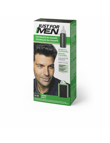 Shampoo Dye Just For Men Colorante Black 30 ml
