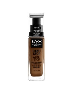 Crème Make-up Base NYX Can't Stop Won't Stop Deep Sable (30 ml)