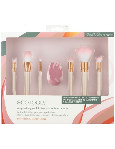 Set of Make-up Brushes Ecotools Wrapped In Glow Limited edition 7 Pieces