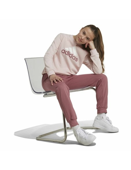 Women's Tracksuit Adidas Essentials Big Logo French Terry Pink