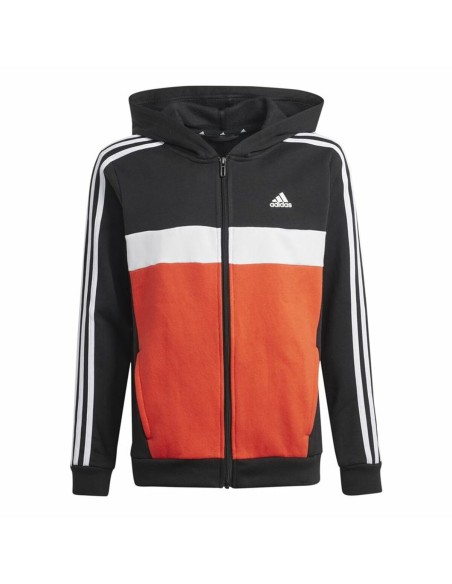 Women's Tracksuit Adidas Tiberio 3-Stripes Colorblock Fleece Black Red