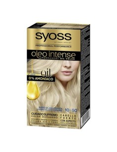 Permanent Dye   Syoss Olio Intense Ammonia-free Nº 10,50 Light Ash Blonde