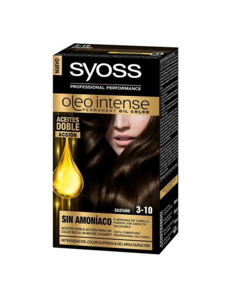 Permanent Dye   Syoss Olio Intense Ammonia-free Nº 3,10 Brown