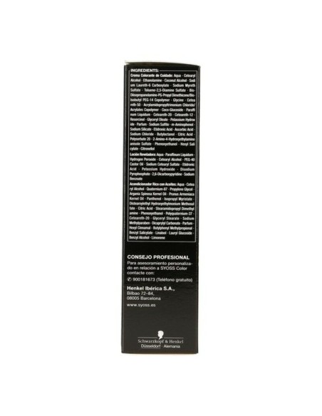 Permanent Dye   Syoss Olio Intense Ammonia-free Nº 3,10 Brown