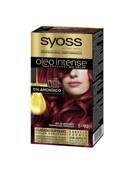 Permanent Dye   Syoss Olio Intense Ammonia-free Nº 5,92 Intense Ruby