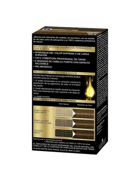 Permanent Dye   Syoss Olio Intense Ammonia-free Nº 5,86 Brown Caramel