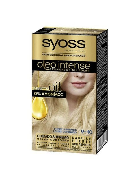 Permanent Dye   Syoss Olio Intense Ammonia-free Nº 9,10 Luminous Blonde