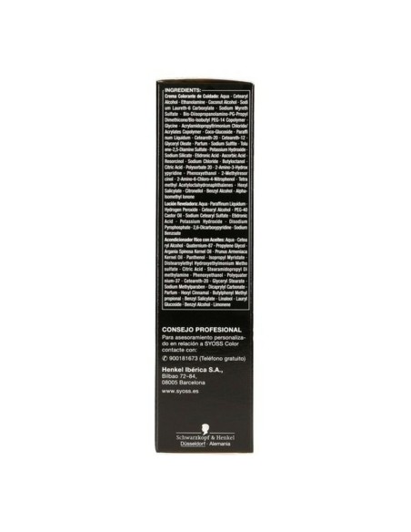 Permanent Dye   Syoss Olio Intense Ammonia-free Nº 8,60 Honey Blonde