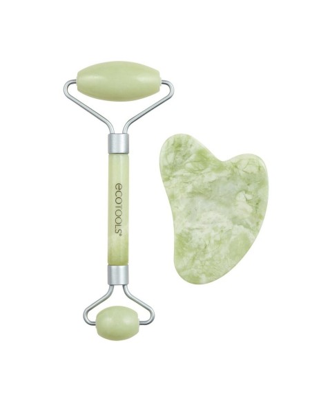 Anti-Ageing Treatment for Face and Neck Ecotools Jade Jade Set 2 Pieces
