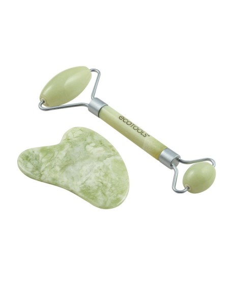 Anti-Ageing Treatment for Face and Neck Ecotools Jade Jade Set 2 Pieces