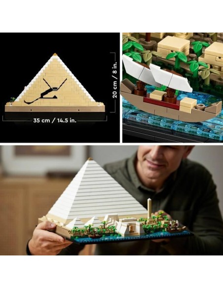 Playset   Lego 21058 Architecture The Great Pyramid of Giza         1476 Pieces  