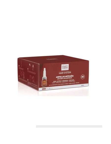 Anti-Hair Loss Ampoulles Martiderm HAIR SYSTEM 3 ml 14 Units