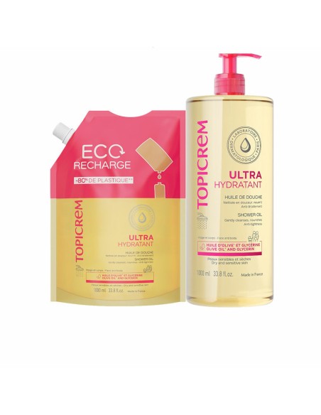 Shower Oil Topicrem UH 2 Pieces