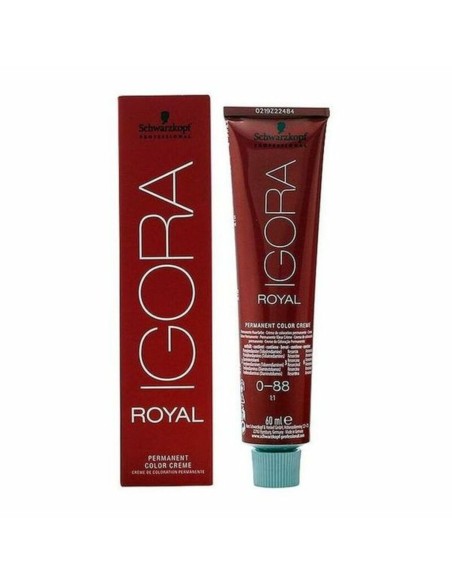 Permanent Dye Igora Royal Schwarzkopf Igora Royal 0-88 Nº 0-88 Nº 9.0-rubio muy claro Nº 8.0-rubio claro 60 ml