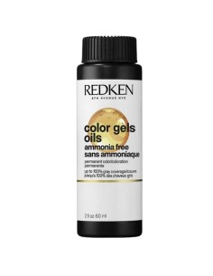 Permanent Dye Redken Color Gel Oils Ab 3 x 60 ml Nº 04AB - 4.1 (3 Units)