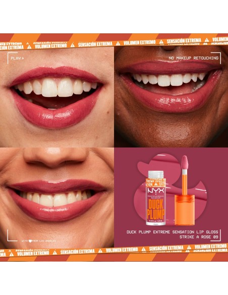 Lip-gloss NYX Duck Plump Strike a rose 6,8 ml