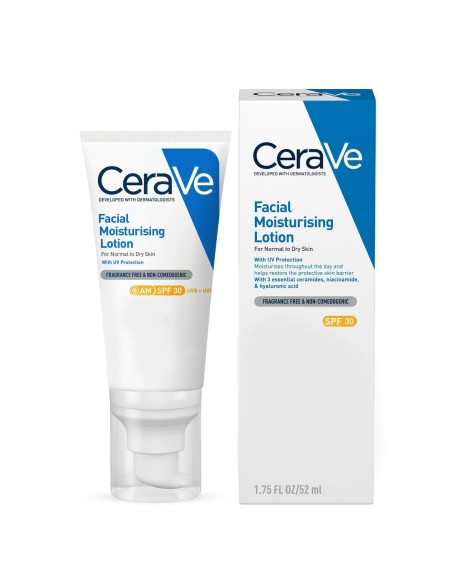 Moisturizing Facial Lotion CeraVe Spf 30 52 ml