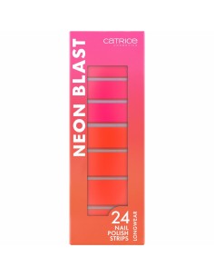 Nail Polish Sheets Catrice Neon Blast Nº 020 Neon thunder 24 Units 2