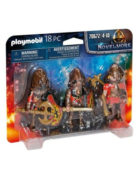 Set of Figures Novelmore Fire Knigths Playmobil 70672 (18 pcs)