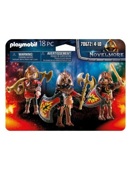 Set of Figures Novelmore Fire Knigths Playmobil 70672 (18 pcs)