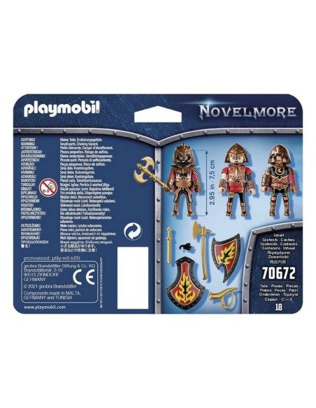 Set of Figures Novelmore Fire Knigths Playmobil 70672 (18 pcs)