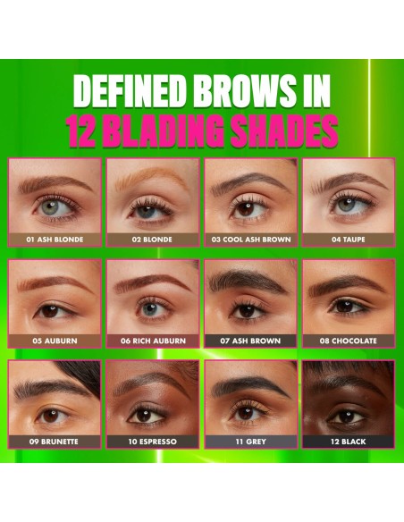 Eyebrow Pencil NYX BLADE & SHADE NANO Nº 02 Blonde