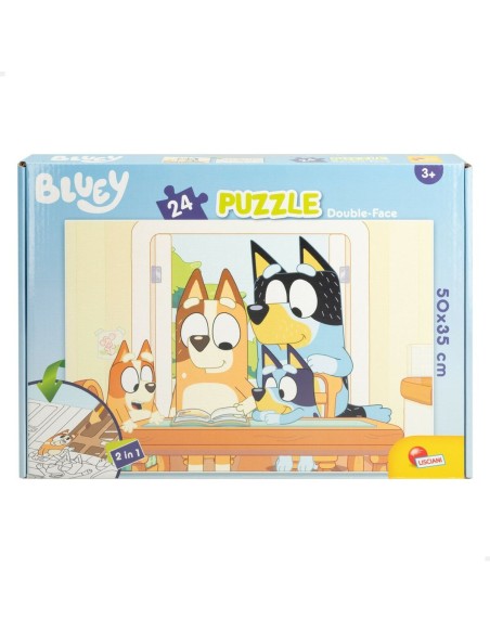 Child's Puzzle Bluey Double-sided 24 Pieces 50 x 35 cm (12 Units)