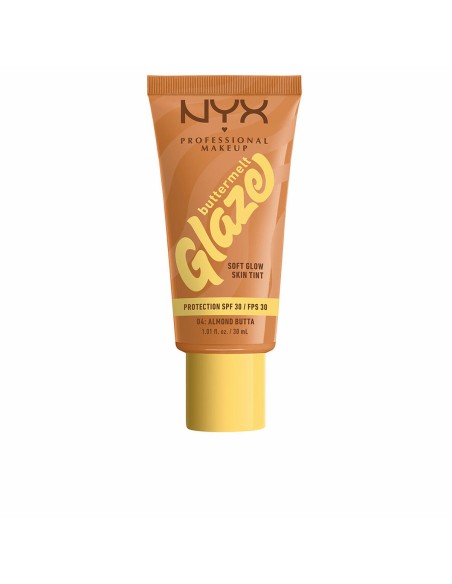 Sun Protection with Colour NYX BUTTERMELT GLAZE Nº 04-Almond Butta Spf 30 30 ml