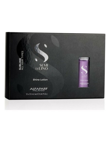 Protective Hair Treatment Semi di Lino Sublime Shine Lotion Alfaparf Milano (12 x 13 ml)
