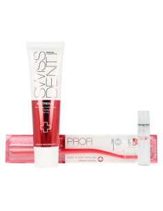 Toothpaste Set with Toothbrush Swissdent 4 Pieces